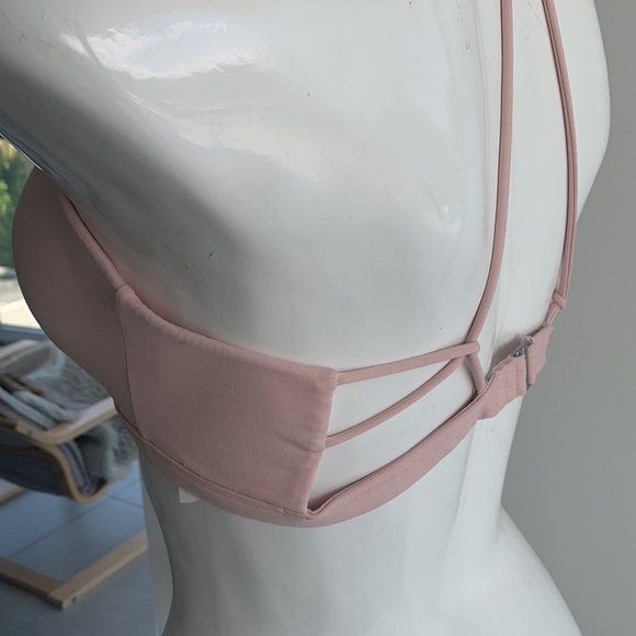 Athleta women’s light pink push-up bikini top, adjustable straps, size L - Picture 6 of 13